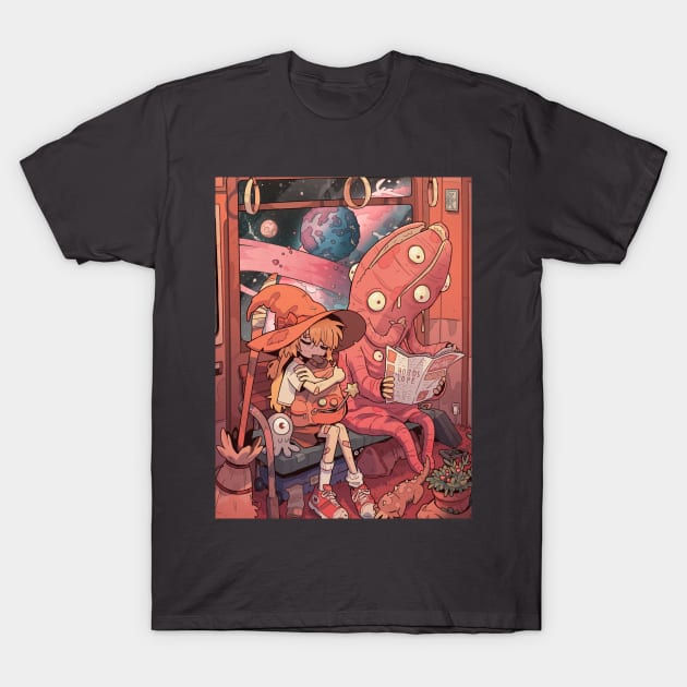 Witch train T-Shirt by carlesdalmau